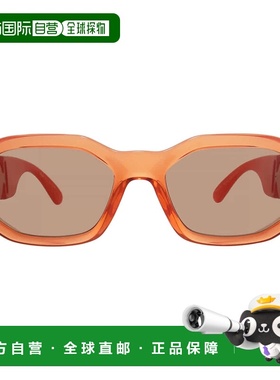 自营Versace Light Brown Geometric Men's Sunglasses VE4361 55