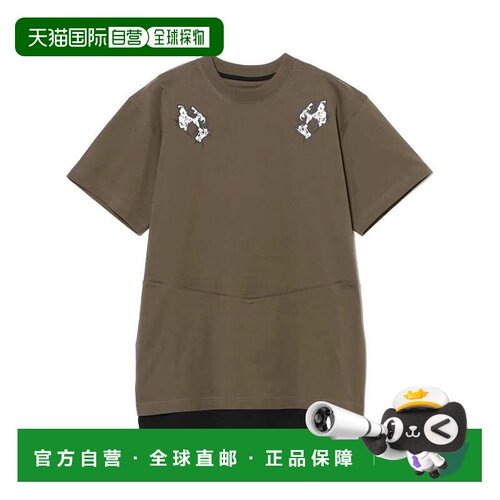 日本直邮ACRONYM 男士 有机棉层叠风双下摆短袖T恤 S28PRA 750814