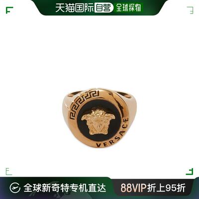 香港直邮潮奢 Versace 范思哲 男士 徽标戒指 10043401A00638