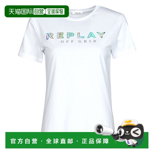 Replay 女衣服 短袖T恤衫 白色 春夏 W3318C