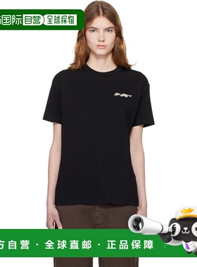 1h可退 香港直邮潮奢 off-white 女士 黑色 Shadow Reg T 恤 OWAA