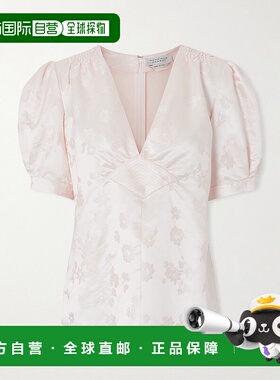 1h可退 香港直邮Gabriela Hearst 女士 Oberon 花朵提花斜纹丝绸