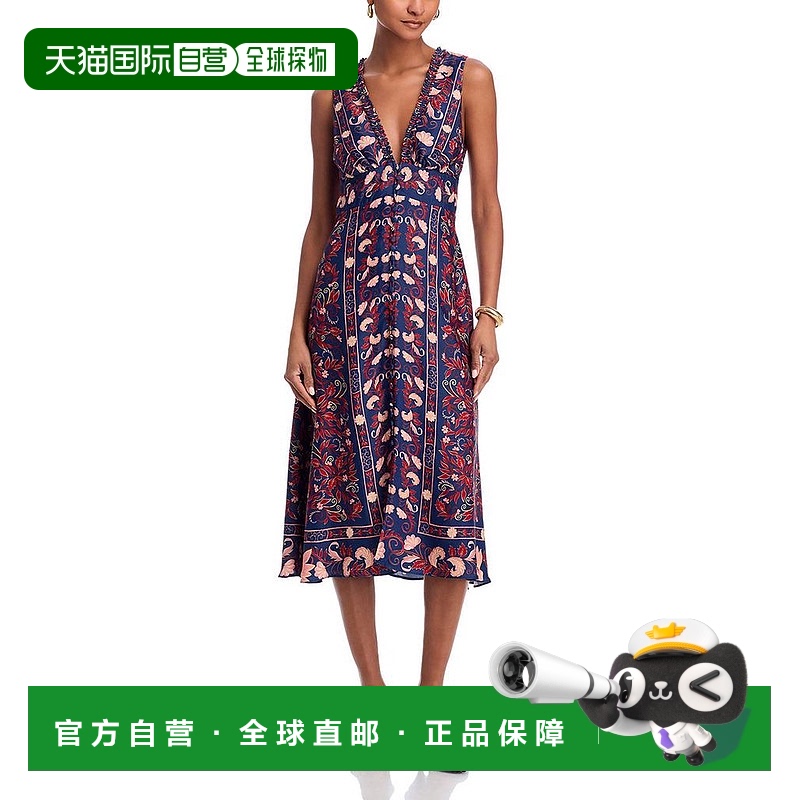 1h可退 【美国直邮】farm rio 女士 连衣裙长裙吊带性感休闲修身