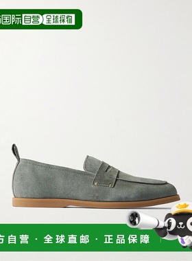 香港直邮Mr P. 男士 狮子座绒面革乐福鞋 MPF251012STONE442