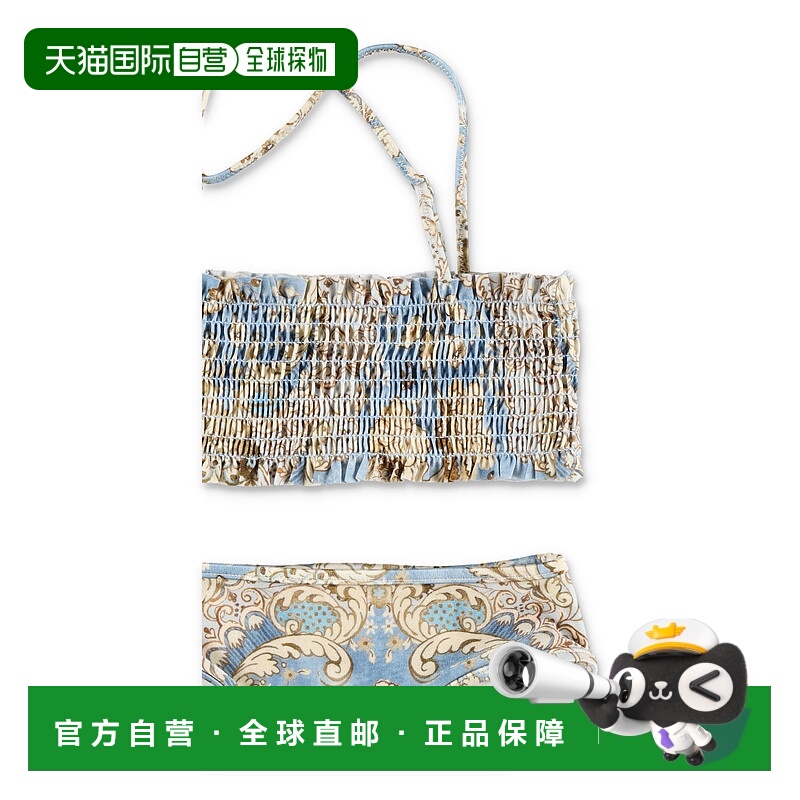 1h可退 香港直邮潮奢 ZIMMERMANN 女童 Daylight kids 抽褶比基尼