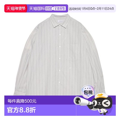 1h可退 日本直邮nanamica Regular Collar Stripe Wind Shirt 衬