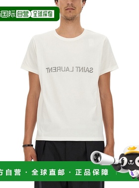 香港直邮SAINT LAURENT 男士T恤 663278Y37AW9744 CO 白色男装