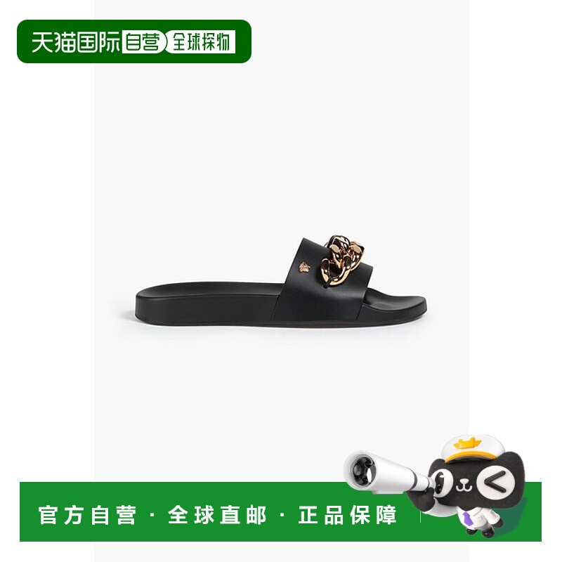 香港直邮Versace 范思哲 女士 链条装饰皮质凉拖 DST578CDV46GKVO