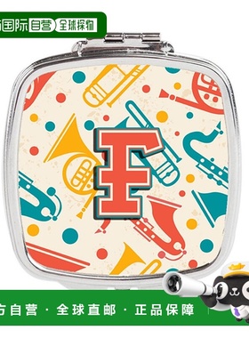 自营 Carolines Treasures CJ2001-FSCM 字母 F 复古青色橙正品