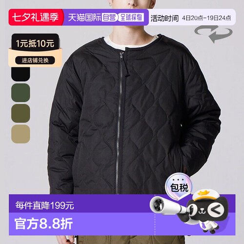 日本直邮TAION 双面圆领羽绒服男女通用TAION-R104BML-1外套羽绒