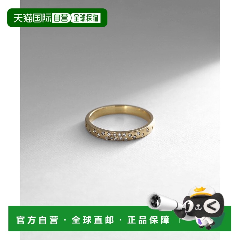 日潮跑腿COCOSHNIK 18K金 钻石 Arashi 密镶戒指 细款 12耳环