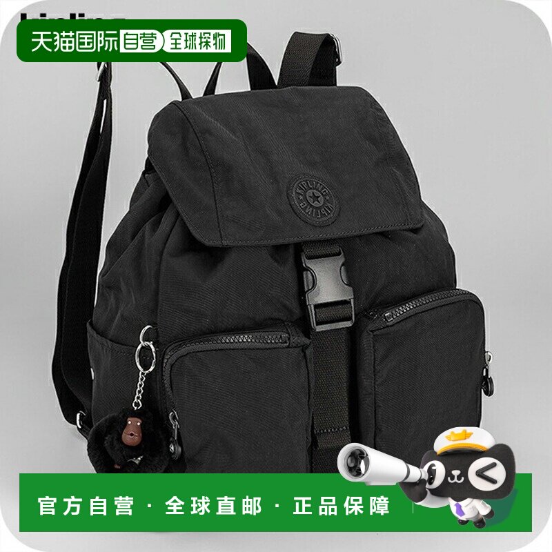 日本直邮Kipling 女士双肩包CHINA KIB8N30DH 黑色黑色旅行奢华时