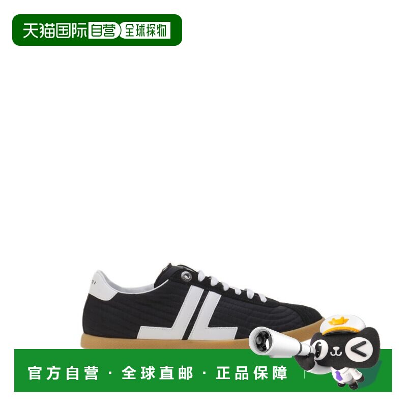 自营lanvin黑色侧边条纹绗缝运动鞋-黑色 美国奥莱直发