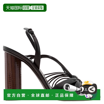 自营salvatore ferragamoFerragamo Sabina绑带皮革凉鞋，尺寸7 C
