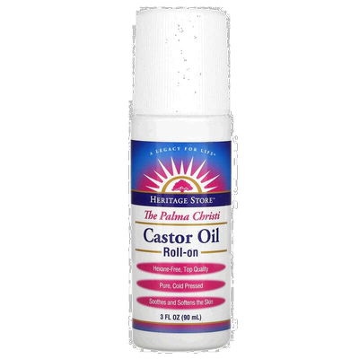 香港直邮Heritage Store蓖麻油滚珠舒缓软化肌肤冷榨89ml正品