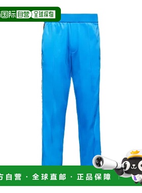 香港直邮PRADA 男士休闲裤 SJP2901QM9F0AL703 AW2023 蓝色 徽标