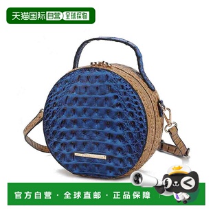 自营 mia k collectionYnnari Women Crossbody Croc-Embossed Ro