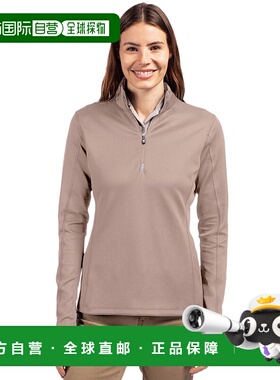 自营Cutter & Buck Traverse Stretch Quarter Zip Womens Pullov