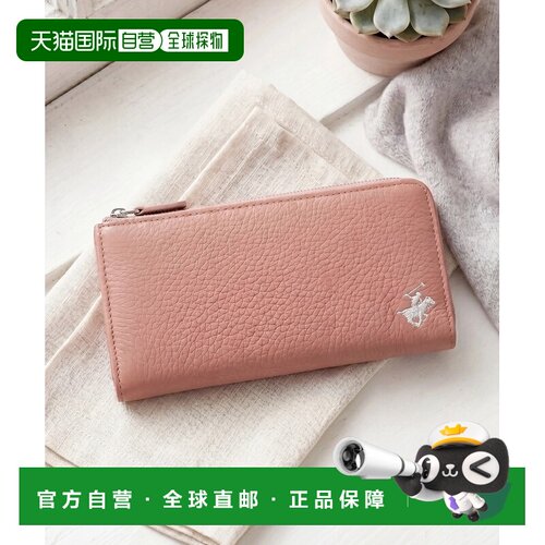 日本直邮BEVERLY HILLS POLO CLUB 男女同款 L型拉链长钱包 牛皮