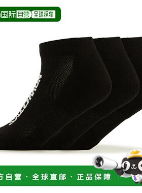 香港直邮SALOMON 男士袜子 2017417BLACKBLACKBLACK CO 黑色短袜