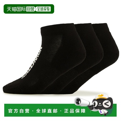 香港直邮SALOMON 男士袜子 2017417BLACKBLACKBLACK CO 黑色短袜