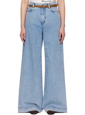 潮奢 Weekend Max Mara 女士 蓝色 Vega 牛仔裤 2515181061600