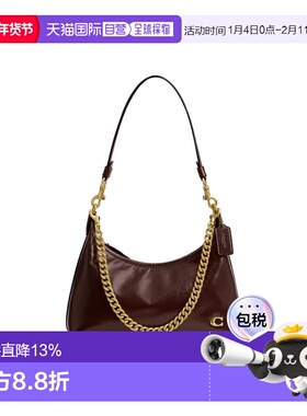 香港直邮COACH 专柜款女士皮革单肩斜挎手提包CAD75B4MPL