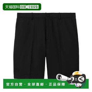 香港直邮BURBERRY 80950951 1h可退 女士短裤 徽标棉 AW2024 黑色