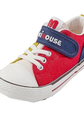 【日本直邮】MIKIHOUSE 婴儿鞋 10-9467-494 紅色×黄 16.0 cm 2E