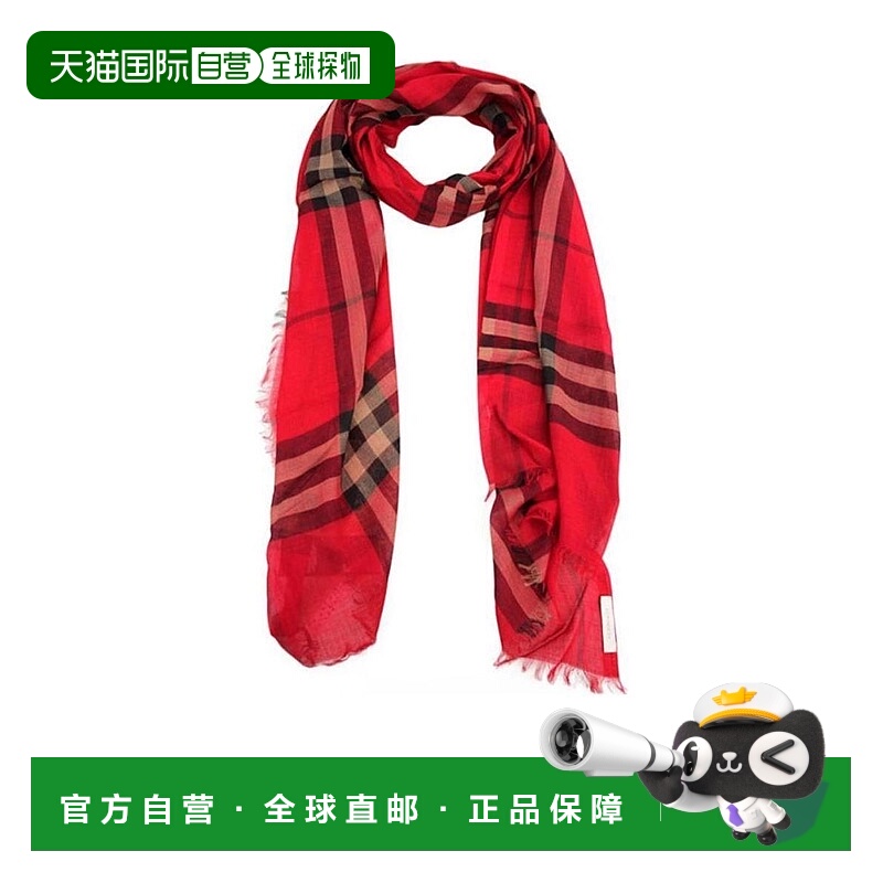 1h可退 香港直邮BURBERRY 女士围巾 38436411羊毛博柏利时尚高级