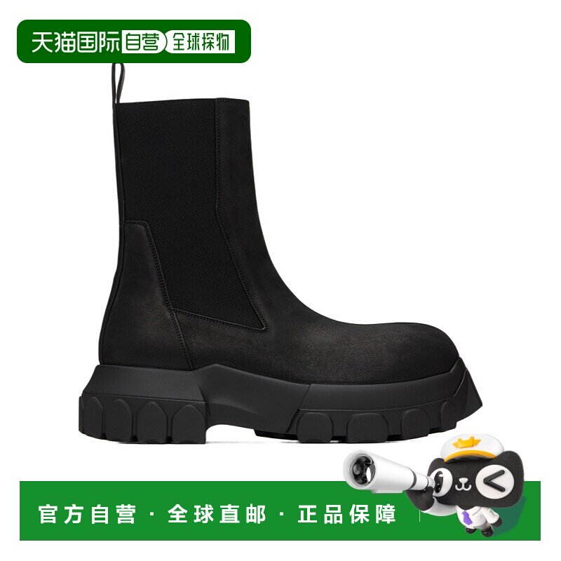 香港直邮Rick Owens 圆头切尔西靴 RU02D6881LWN