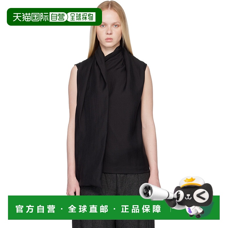 1h可退 香港直邮潮奢 toteme 女士 黑色 Scarf 上装 254WRT0612FB