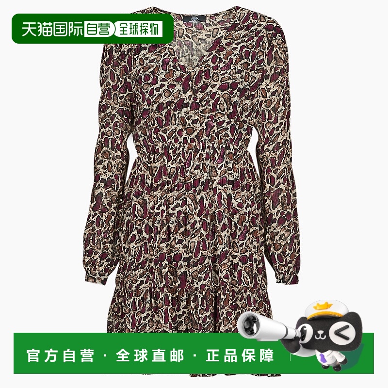 欧洲直邮Le Temps des Cerises 女士 IHABEL 短连衣裙 波尔多红