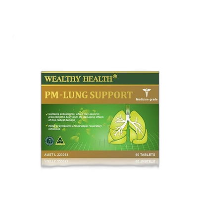 澳大利亚直邮Wealthy Health 富康 PM-Lung Support 清肺灵 60粒