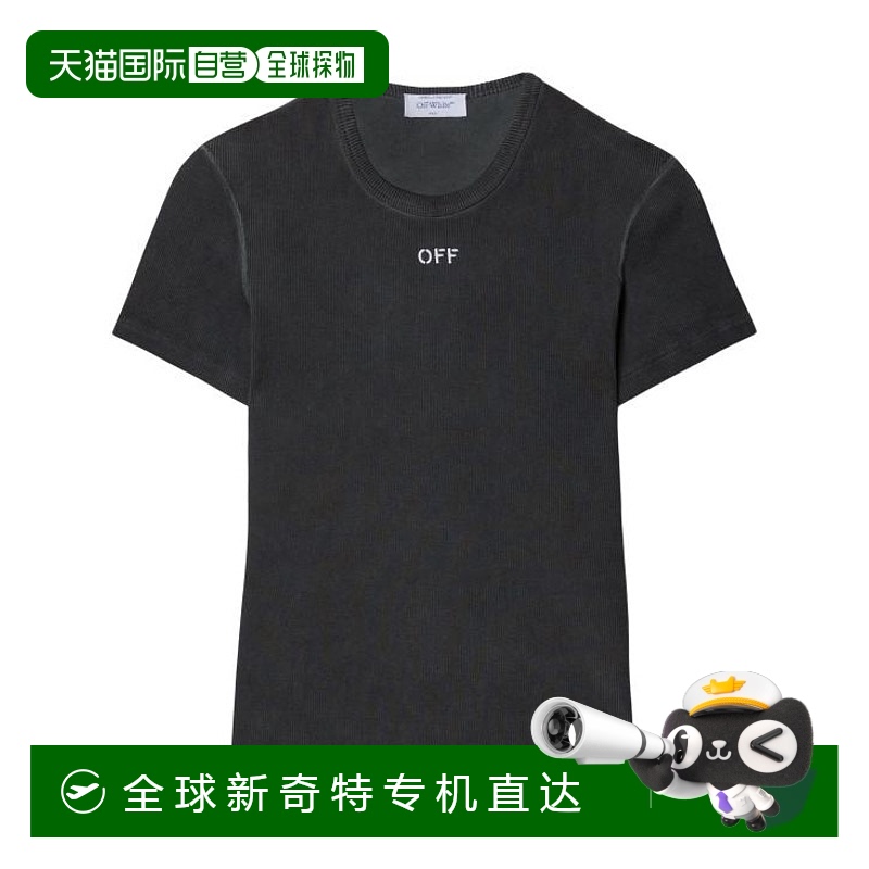 韩国直邮OFF WHITE24FW短袖T恤女OWAA065F24JER001 0701WASHED GR