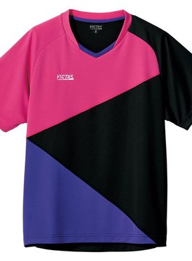 VICTAS 短袖色块比赛衫 COLOR BLOCK GS 乒乓球 612103-7110