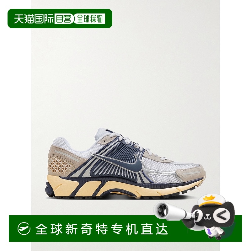 1h可退 香港直邮Nike 耐克 男士 Zoom Vomero 5 橡胶边网纱皮质运