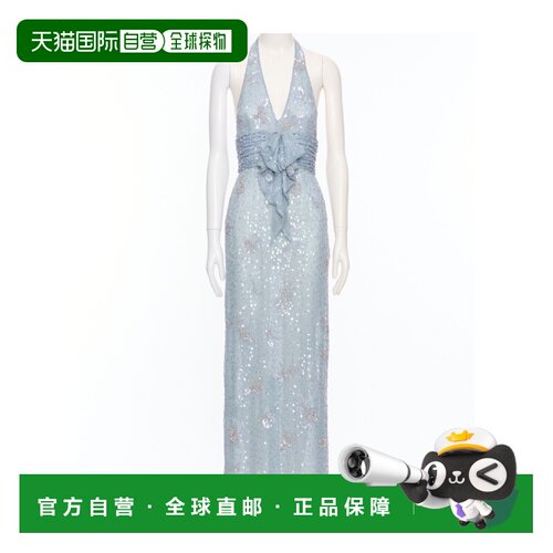 1h可退 香港直邮VALENTINO 女士连衣裙 BVDP752UPZ9Q AW2026 蓝色