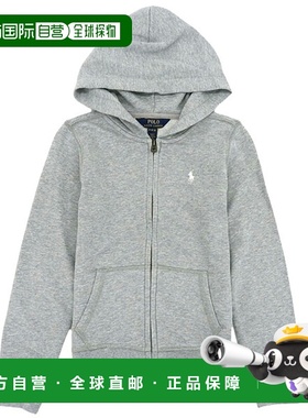 日本直邮Ralph Lauren 儿童连帽衫M 码（8-10）灰色CORE REPLEN31
