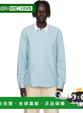 1h可退 香港直邮潮奢 Acne Studios 艾克妮 男士 蓝色纽扣衬衫 CB