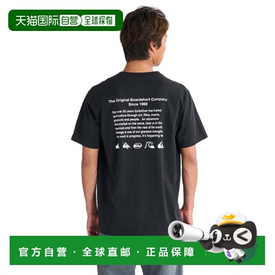 日本直邮Quiksilver DNA HISTORY PIGMENT ST 男士半袖T恤 25SPQS