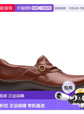 自营Clarks Cora Aubrie in Brown Leather - tan leather 美国奥