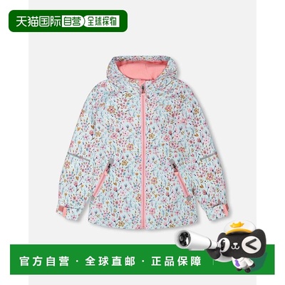 自营deux par deuxMid-Season Jacket Blue Mini Flower Print -
