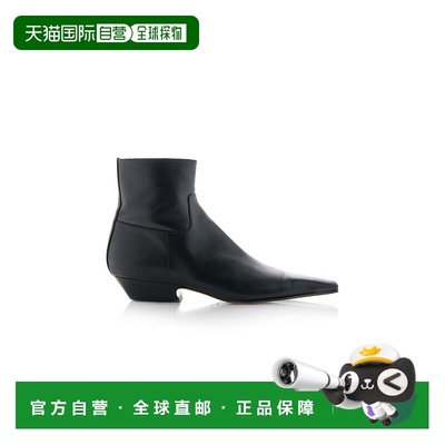 香港直邮KHAITE 女士 Marfa 经典款皮质及踝西部靴子风格短靴女靴