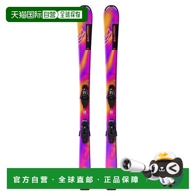 日本直邮SALOMON 带固定器青少年滑雪板 26 LUX Jr M + C5GW 4767