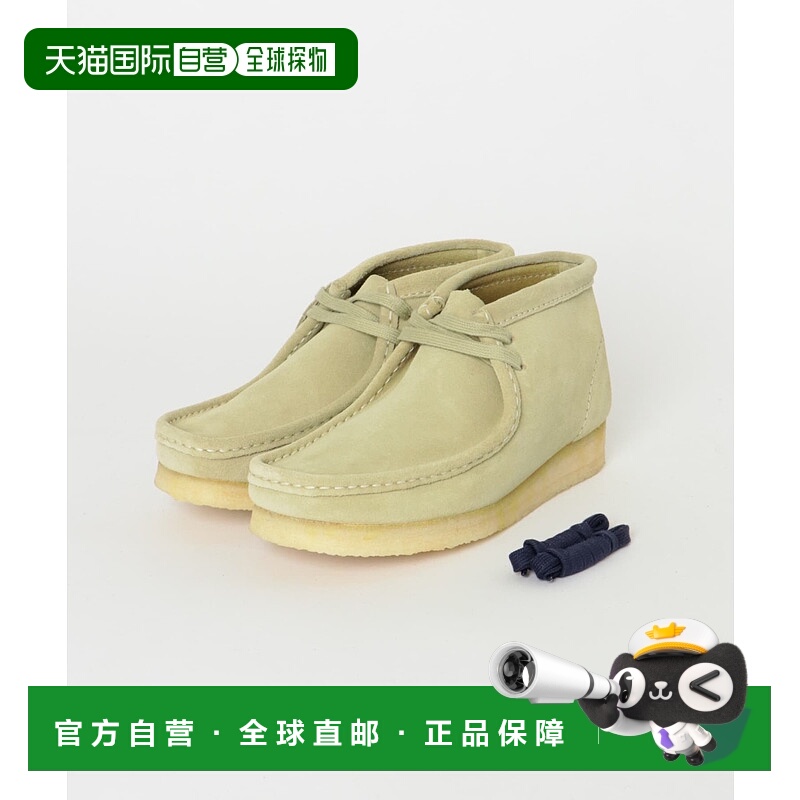 1h可退 日本直邮Clarks 女士 经典休闲 马卡辛结构 革面系带短靴