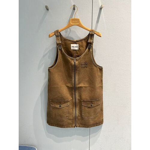 MIU MIU 女士马甲 MF56331350SOOOF0244 SS2025 褐色