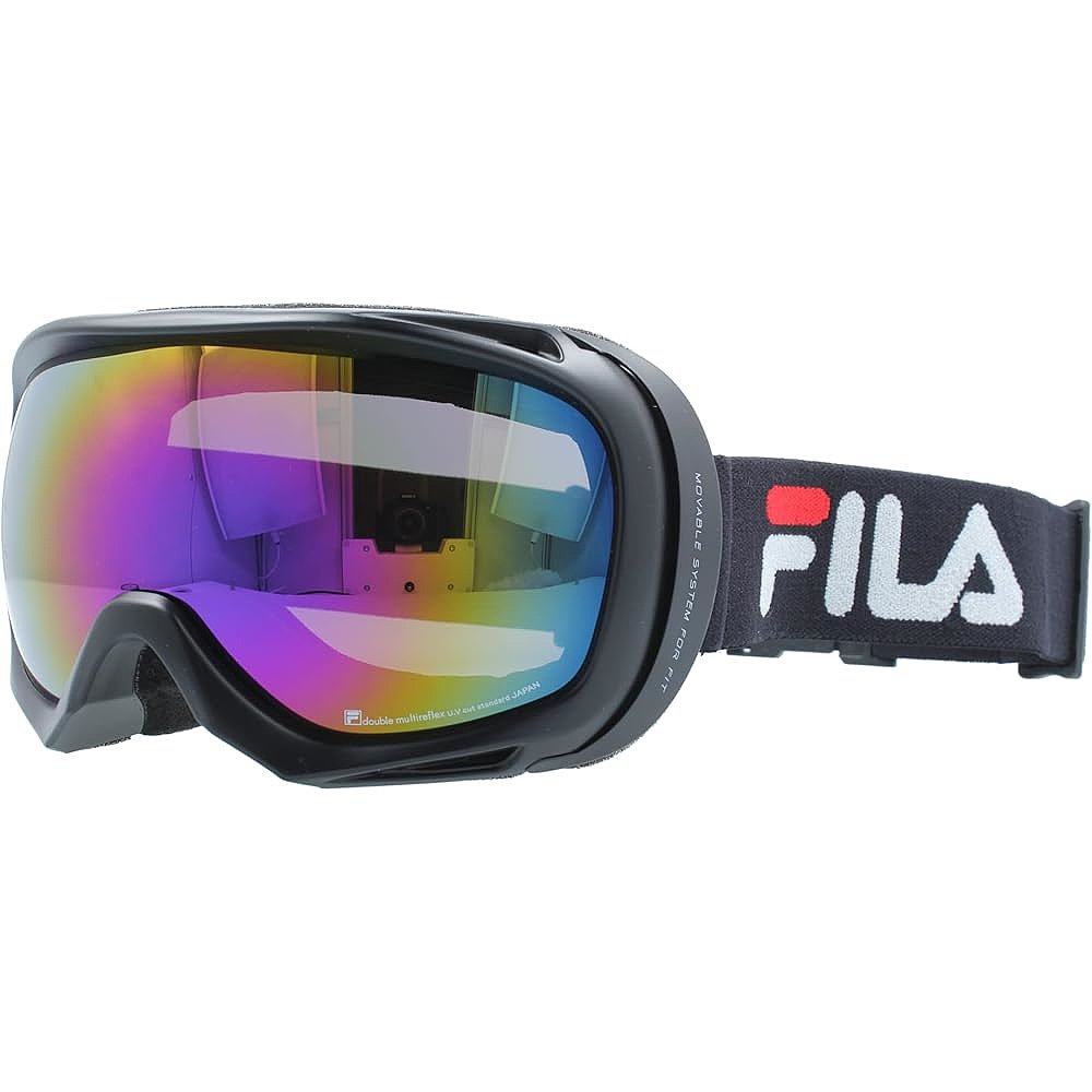 Fila斐乐 防雾滑雪护目镜/防紫外线FLG9822-1黑/粉