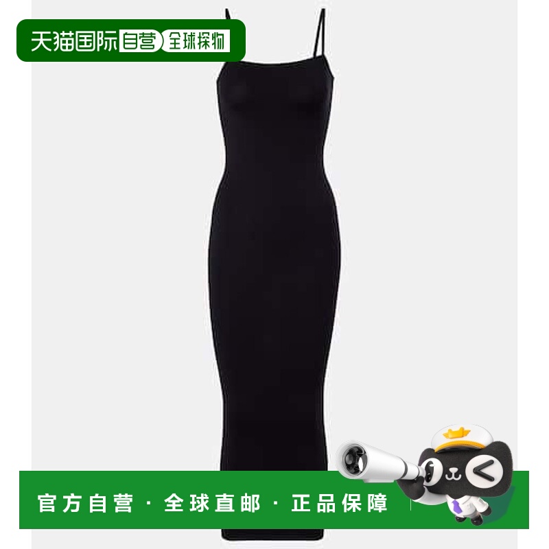 1h可退 香港直邮Wolford 女士 Fatal 吊带中长连衣裙 black黑色