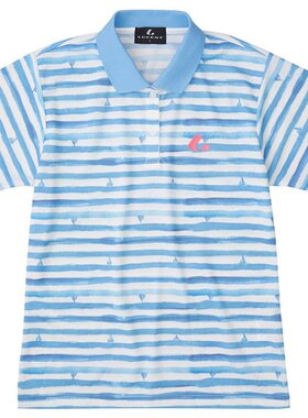 日本直邮LUCENT 女式比赛衬衫蓝色网球 XLP9037 女式短袖